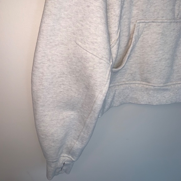 Lululemon Scuba Oversized 1/2 Zip Hoodie Heathered Core Ultra Light Grey - Picture 8 of 14